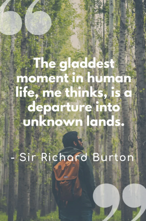 the gladdest moment in human life quote