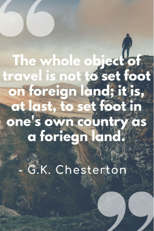 the whole object of travel quote