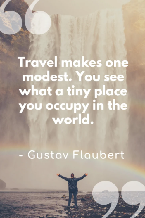travel makes you modest quote