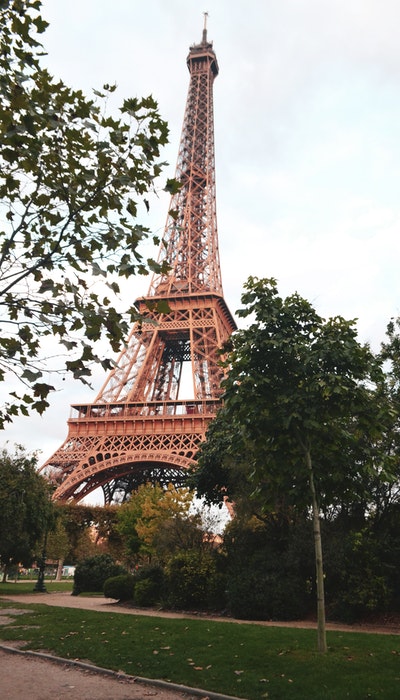 eiffel tower view in paris