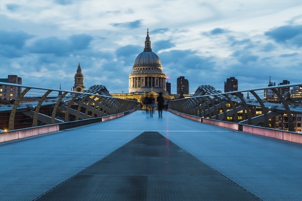millennium bridge in greater london