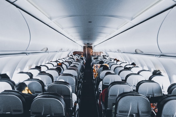 commercial flight seats