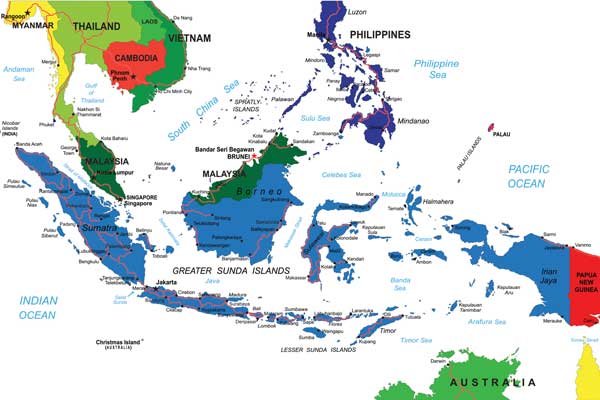 map of Southeast Asia
