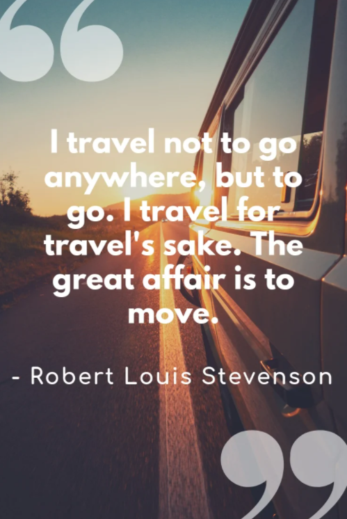 i travel not to go anywhere quote