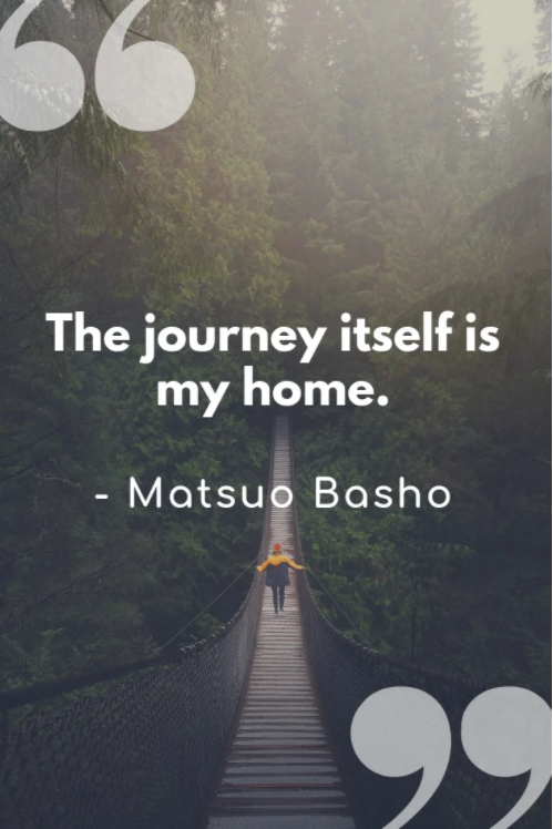 the journey itself is my home quote