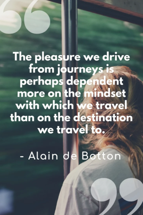 the pleasure we drive from journeys quote