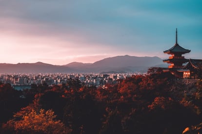 japan-temple-at-sunset-overlooking-bay