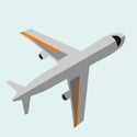 tilted-airplane-icon