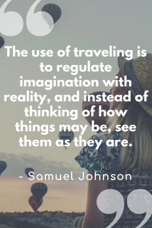 the use of travel quote